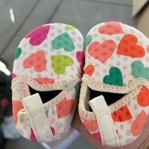 Colorful Heart Pattern infant swim Shoes
